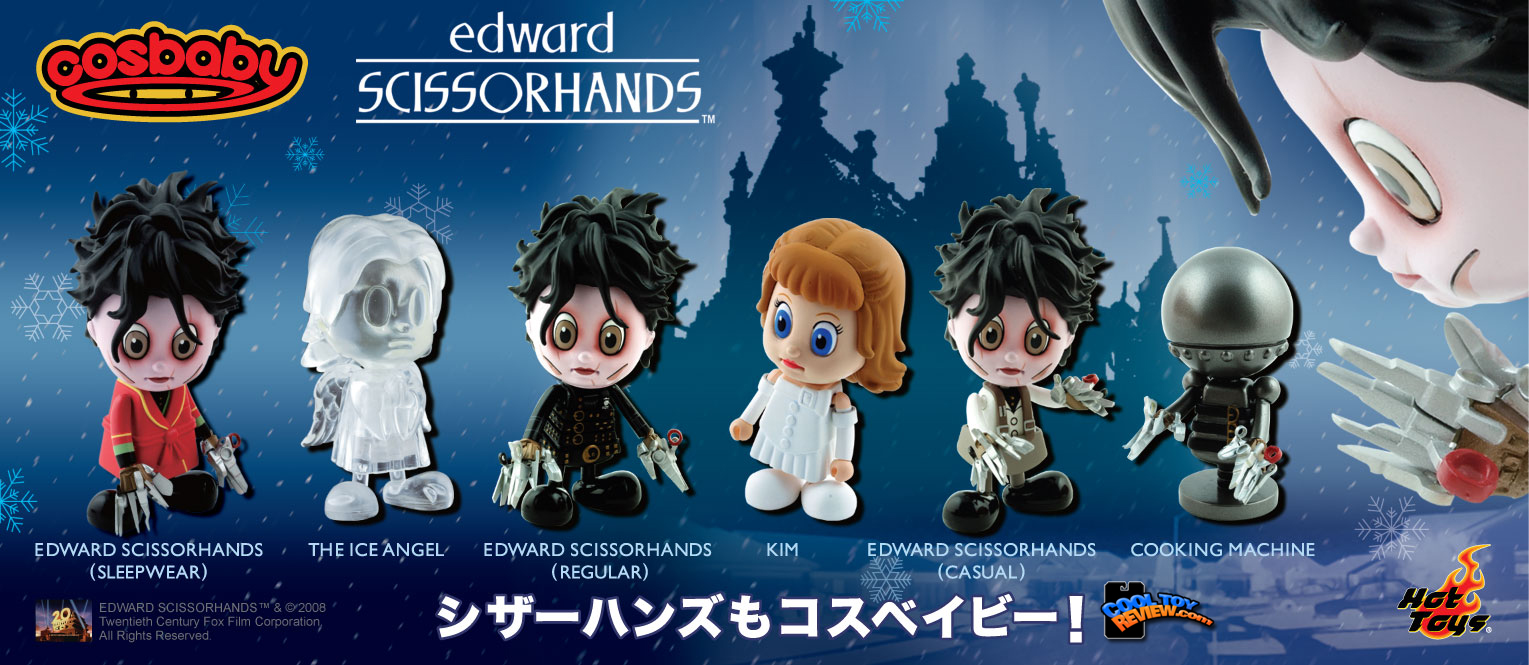 Edward Scissorhands Cosbaby figure collectible by Hot Toys