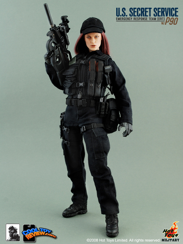 Hot Toys Military M/SF/081036 U.S. SECRET SERVICE  EMERGENCY RESPONSE TEAM (ERT) WITH P90