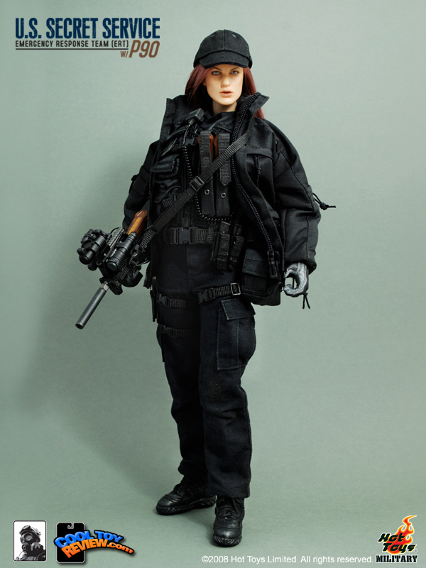 Hot Toys Military M/SF/081036 U.S. SECRET SERVICE  EMERGENCY RESPONSE TEAM (ERT) WITH P90