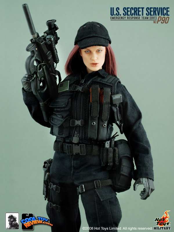 Hot Toys Military M/SF/081036 U.S. SECRET SERVICE  EMERGENCY RESPONSE TEAM (ERT) WITH P90