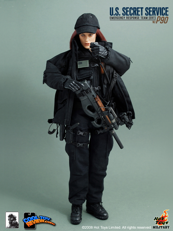 Hot Toys Military M/SF/081036 U.S. SECRET SERVICE  EMERGENCY RESPONSE TEAM (ERT) WITH P90