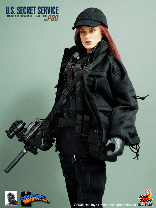 Hot Toys Military M/SF/081036 U.S. SECRET SERVICE  EMERGENCY RESPONSE TEAM (ERT) WITH P90