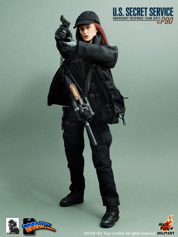 Hot Toys Military M/SF/081036 U.S. SECRET SERVICE  EMERGENCY RESPONSE TEAM (ERT) WITH P90