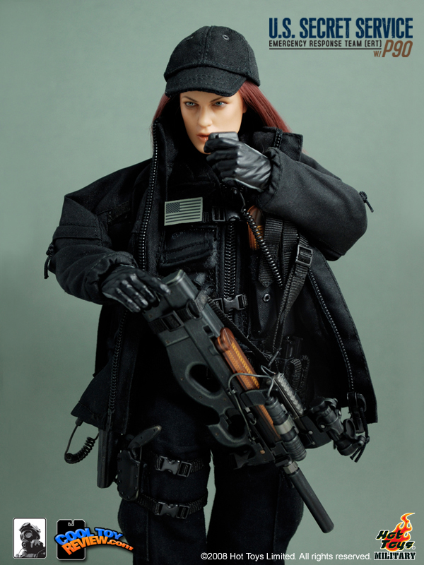 Hot Toys Military M/SF/081036 U.S. SECRET SERVICE  EMERGENCY RESPONSE TEAM (ERT) WITH P90