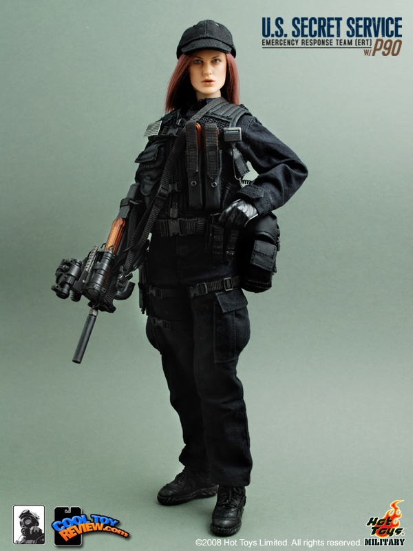 Hot Toys Military M/SF/081036 U.S. SECRET SERVICE  EMERGENCY RESPONSE TEAM (ERT) WITH P90