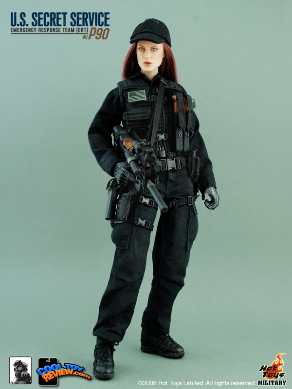 Hot Toys Military M/SF/081036 U.S. SECRET SERVICE  EMERGENCY RESPONSE TEAM (ERT) WITH P90