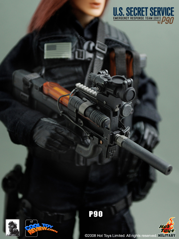Hot Toys Military M/SF/081036 U.S. SECRET SERVICE  EMERGENCY RESPONSE TEAM (ERT) WITH P90