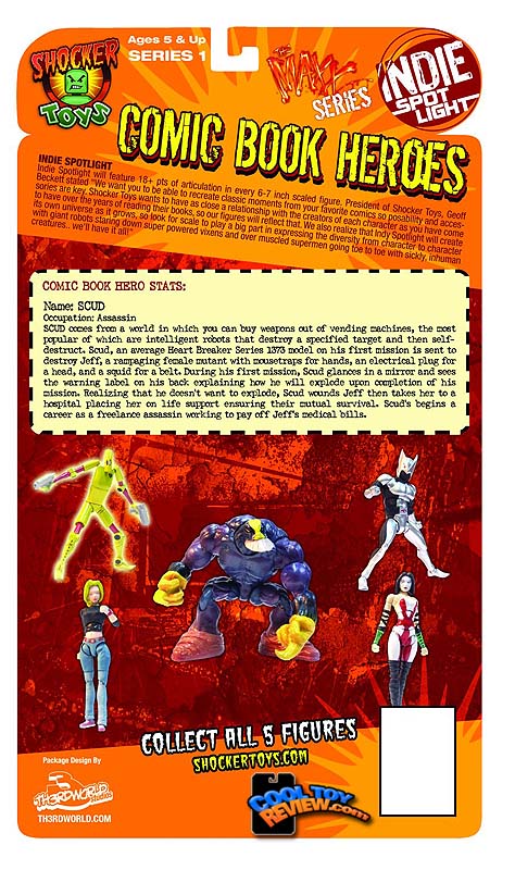 Indy Spotlight package design by Shocker Toys