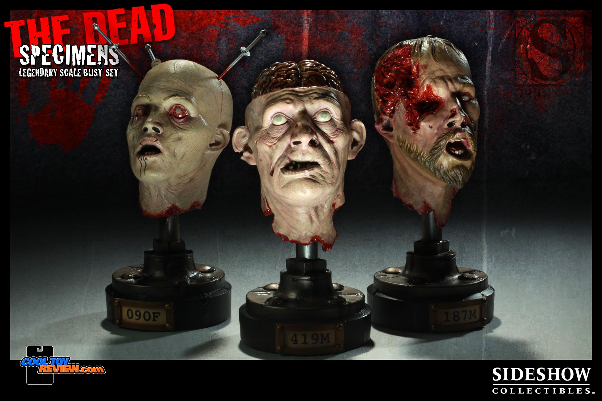 The Dead: Specimens Legendary Scale Busts Set by Sideshow Collectible