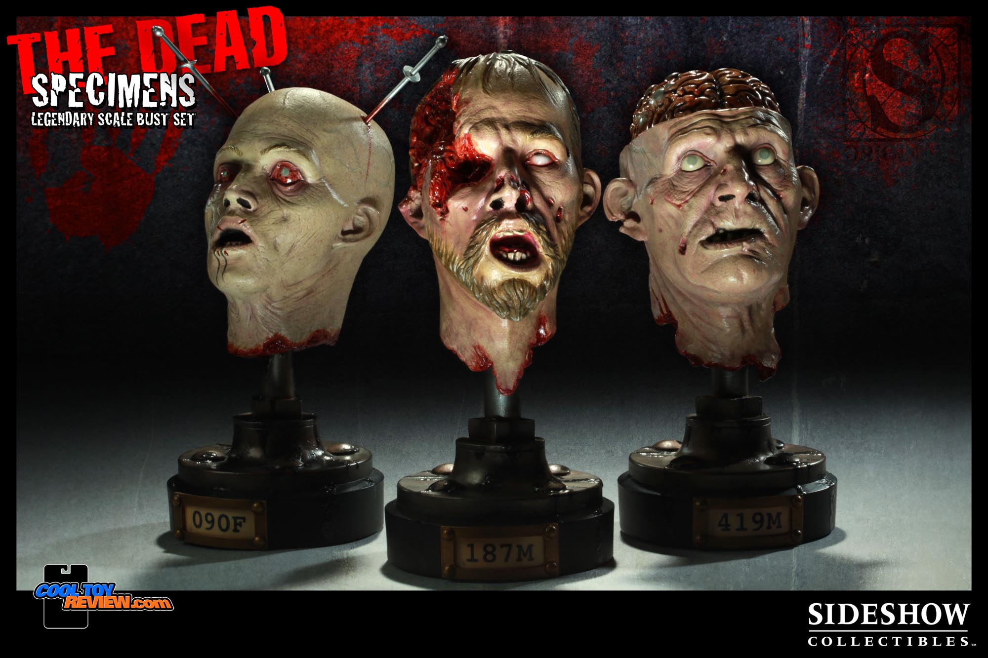 The Dead: Specimens Legendary Scale Busts Set by Sideshow Collectible