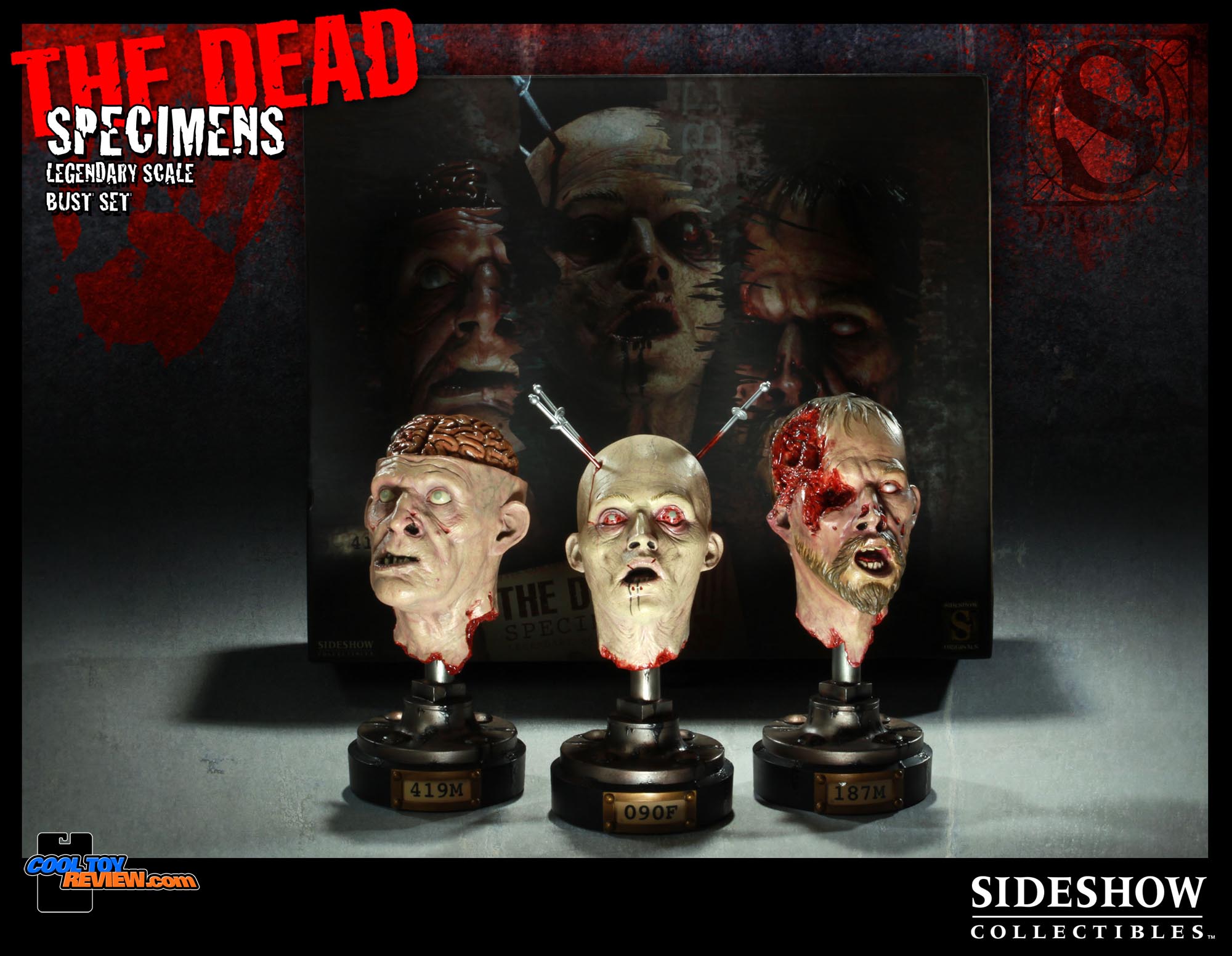 The Dead: Specimens Legendary Scale Busts Set by Sideshow Collectible