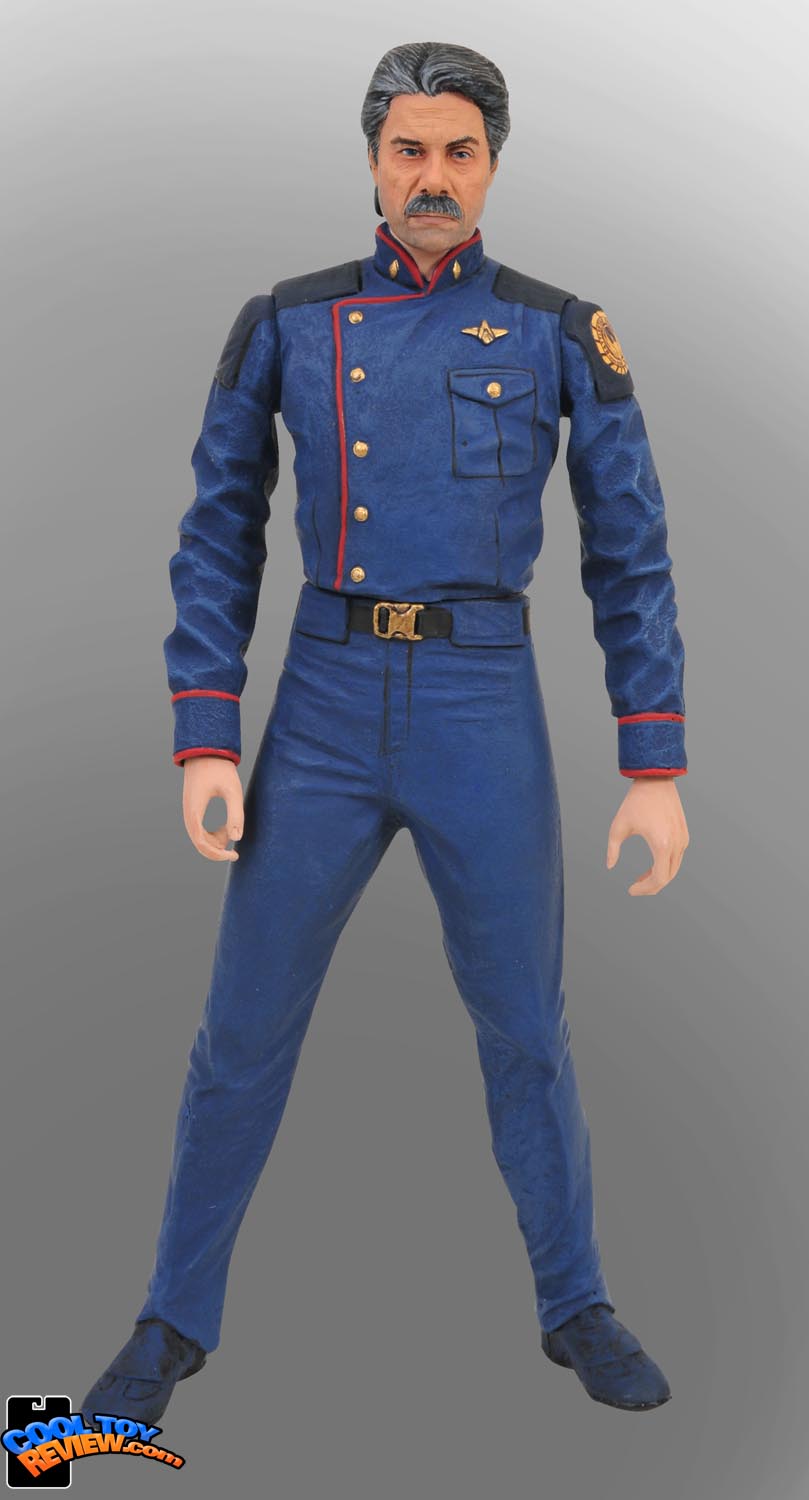 Case Topper free promotional mustachioed Admiral Bill Adama from Diamond Select Toys