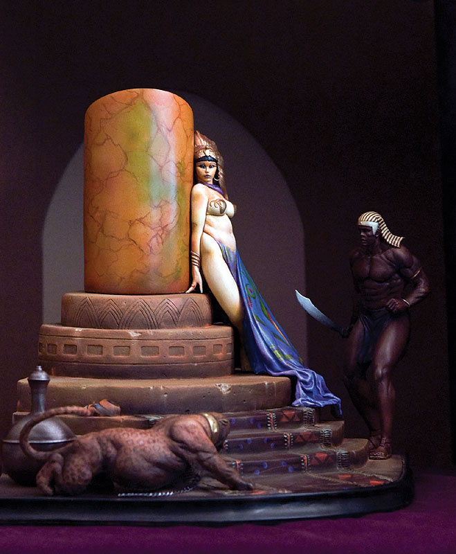  FRAZETTA EGYPTIAN QUEEN STATUE 