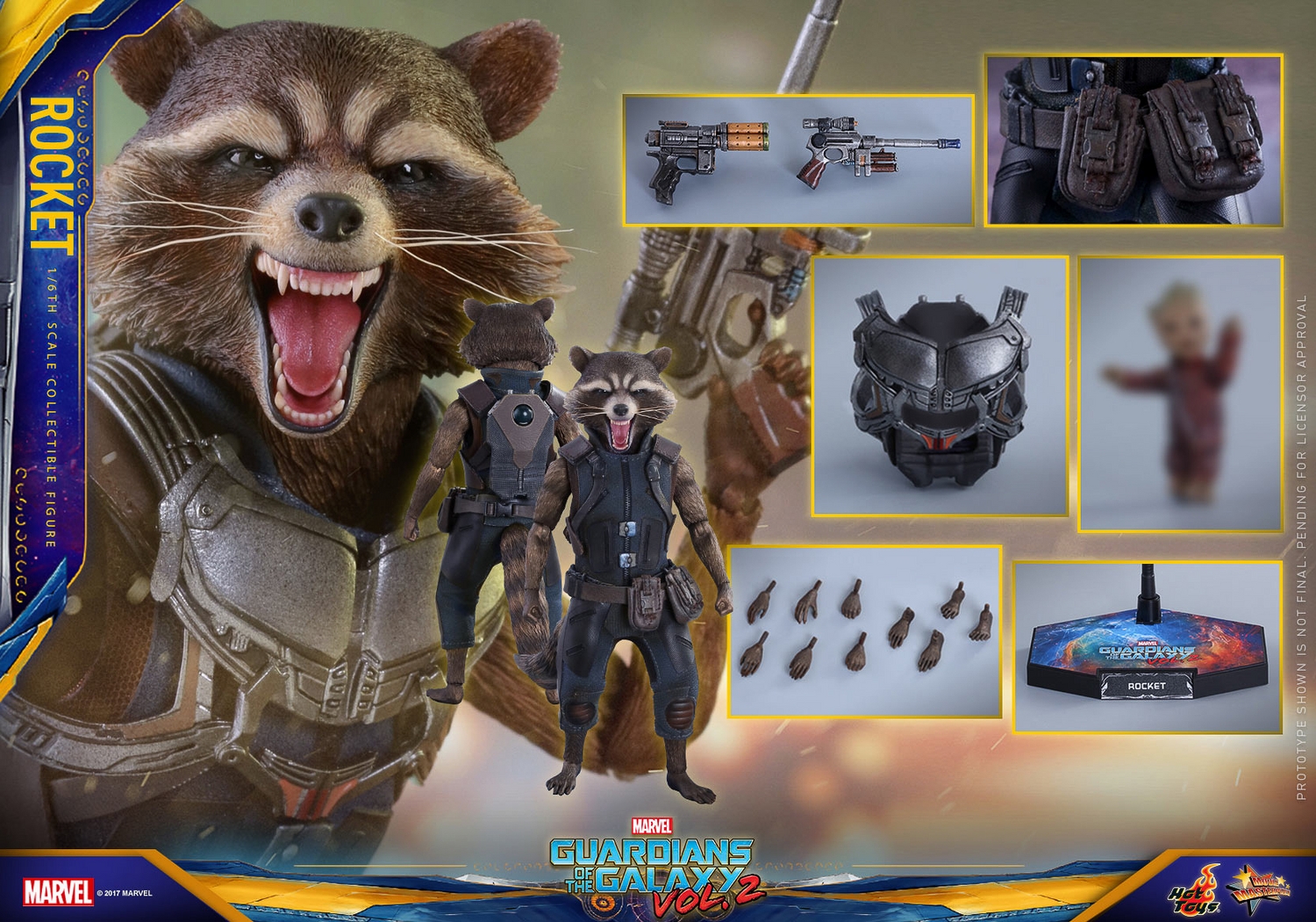 hot toys guardians of the galaxy vol 2 rocket