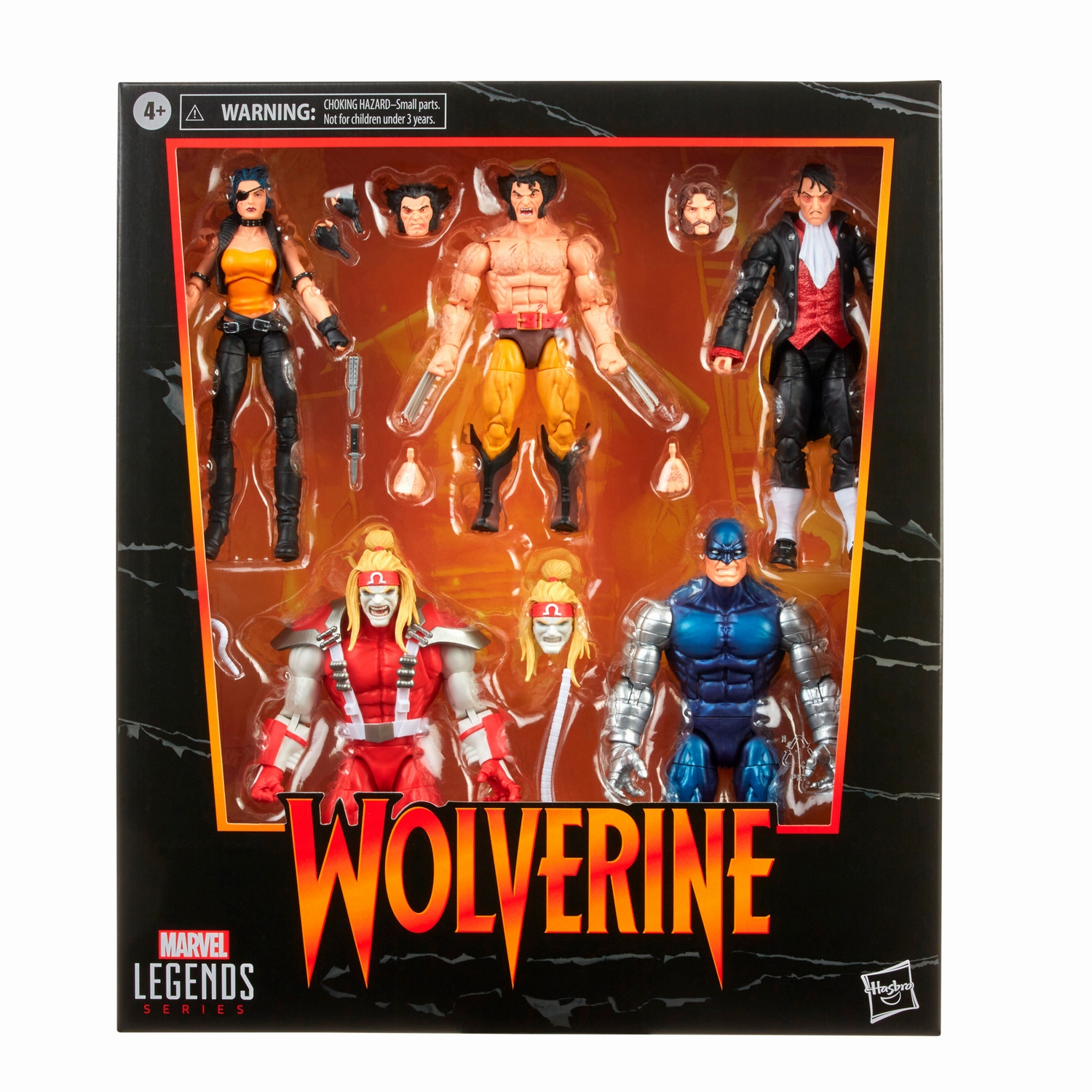 MARVEL LEGENDS SERIES 6-INCH-SCALE WOLVERINE VS. VILLAINS Figure 5-Pack - in pck.jpg