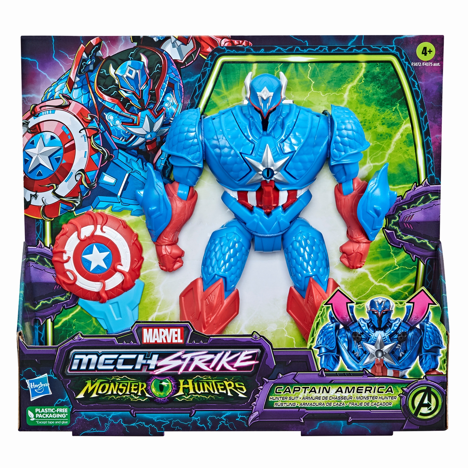 Marvel Avengers Mech Strike Monster Hunters Hunter Suit Captain America (In-Pack) 1.jpg