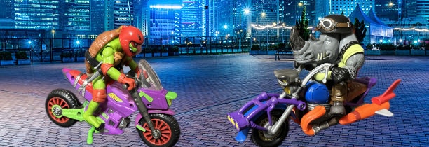TMNT Rafael con Motocicleta Tales of The Teenage Mutant Ninja Turtles Purple Dragon Cycle with Raphael Juguete Original de Bandai