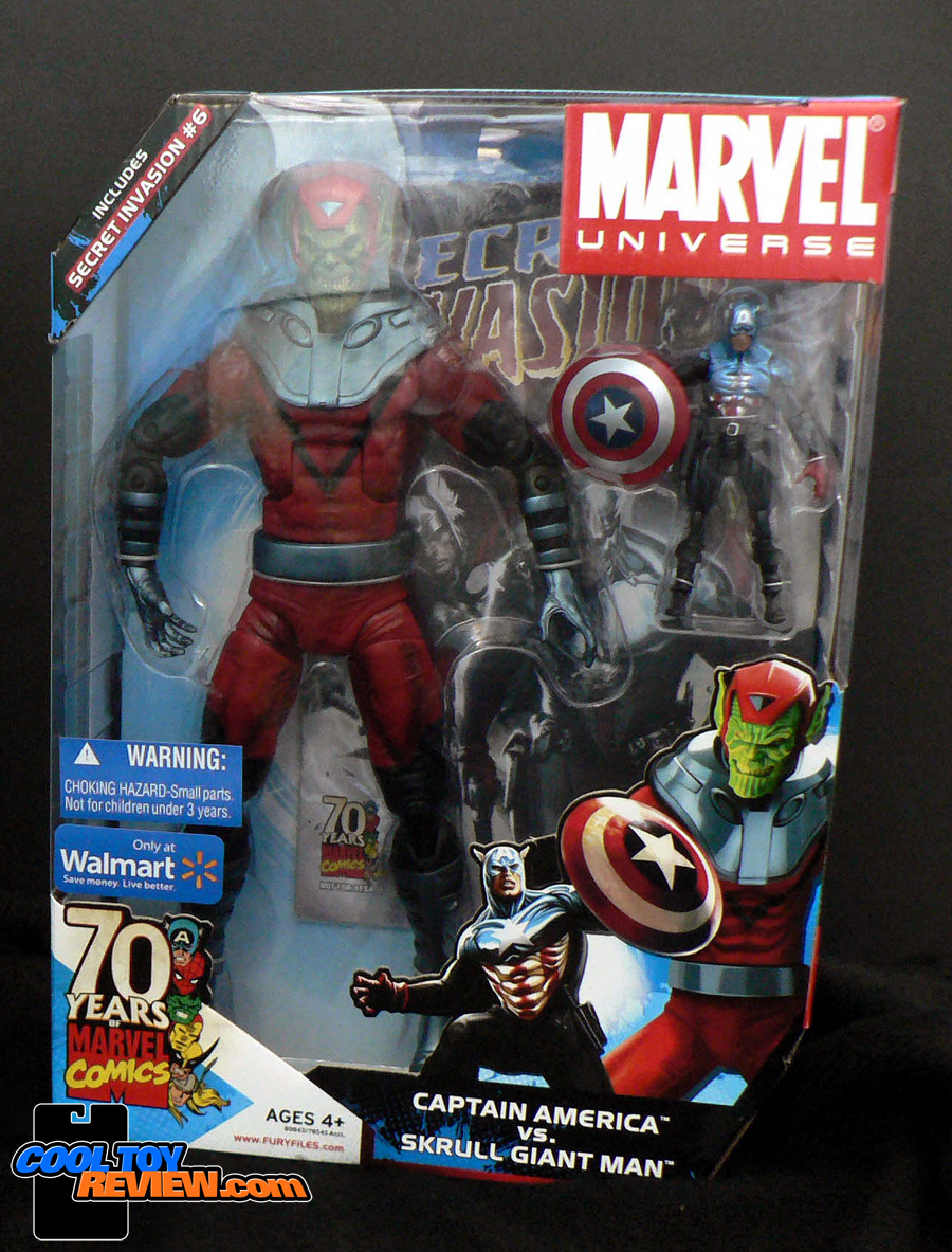 Hasbro's MARVEL UNIVERSE Gigantic Battles Captain America Vs. Skrull Giant Man (Wal-Mart Exclusive)