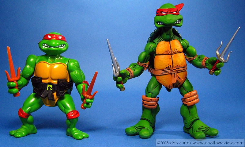 Playmates Raphael (1988) | NECA Raphael (2008)